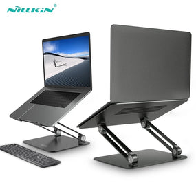 NILLKIN Laptop Stand Adjustable Aluminium Alloy Notebook Stand Multi-Angle Stand Heat Release Foldable Compatible with 10-17 ''