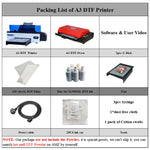 EU Stock A3 DTF Printer R1390 L1800 Heat Transfer Print Directly Transfer Film DTF Printer For T-Shirt Fabric Hoodies Shoes