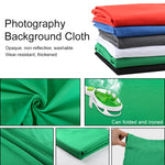 Green Screen Chromakey Fiber Cotton Fond Studio Photo Backdrops For Photos Photography Background With 4 Pcs Clip Photo Props