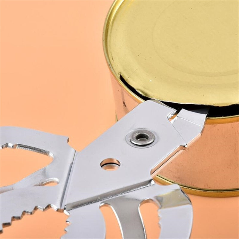 1Pcs Jar Opener Professional Kitchen Tool Safety Hand-actuated Can Opener Side Cut Easy Grip Manual Opener Knife for Cans Lid