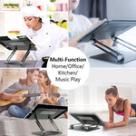 NILLKIN Laptop Stand Adjustable Aluminium Alloy Notebook Stand Multi-Angle Stand Heat Release Foldable Compatible with 10-17 ''