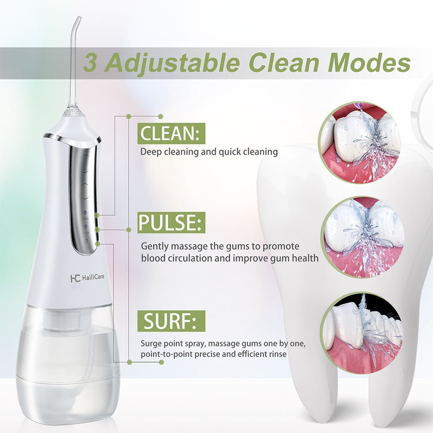 USB Rechargeable Electric Oral Irrigator Tooth Cleaner Portable Dental Water Jet flosser Teeth Cleaning Whitening Tool Kit Care