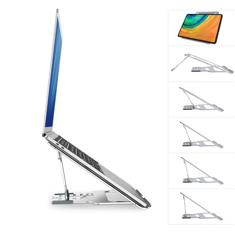 NILLKIN Laptop Stand Adjustable Aluminium Alloy Notebook Stand Multi-Angle Stand Heat Release Foldable Compatible with 10-17 ''