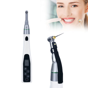 Dental LED Wireless Mini 16:1 Reduction Contra Angle Endo Motor Endodontic Treatment 6 Kinds of Procedures Handpiece