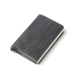 Customized Wallet 2022 Credit Card Holder Men Wallet RFID Aluminium Box Bank Card Holder Vintage Leather Wallet with Money Clips