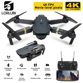 LORLUBI E58 Drone 1080P 4K Camera Hight WIFI FPV With Wide Angle HD Hold Mode Follow Me Foldable Arm Quadcopter Mini Toy V4 E88