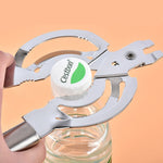 1Pcs Jar Opener Professional Kitchen Tool Safety Hand-actuated Can Opener Side Cut Easy Grip Manual Opener Knife for Cans Lid