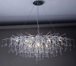 Modern Crystal Chandelier Luxury Golden Branch Crystal Chandelier Living Room Hotel Lobby Island Decoration Light