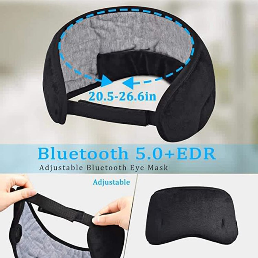 Bluetooth Sleeping Headphones Eye Mask Sleep Headphones Bluetooth Headband Soft Elastic Comfortable Wireless Music Earphones