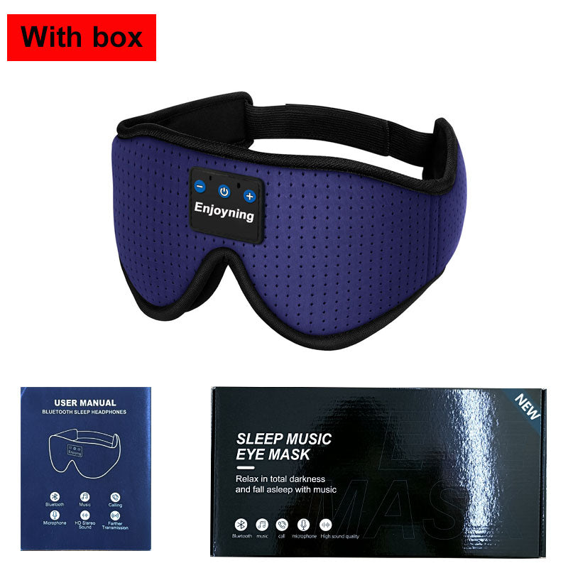 New 3D wireless music headphone sleep breathable smart eye mask Bluetooth headset call with mic for ios Android mac Dropshipping