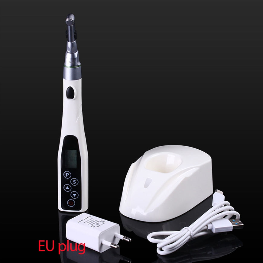 Dental LED Wireless Mini 16:1 Reduction Contra Angle Endo Motor Endodontic Treatment 6 Kinds of Procedures Handpiece